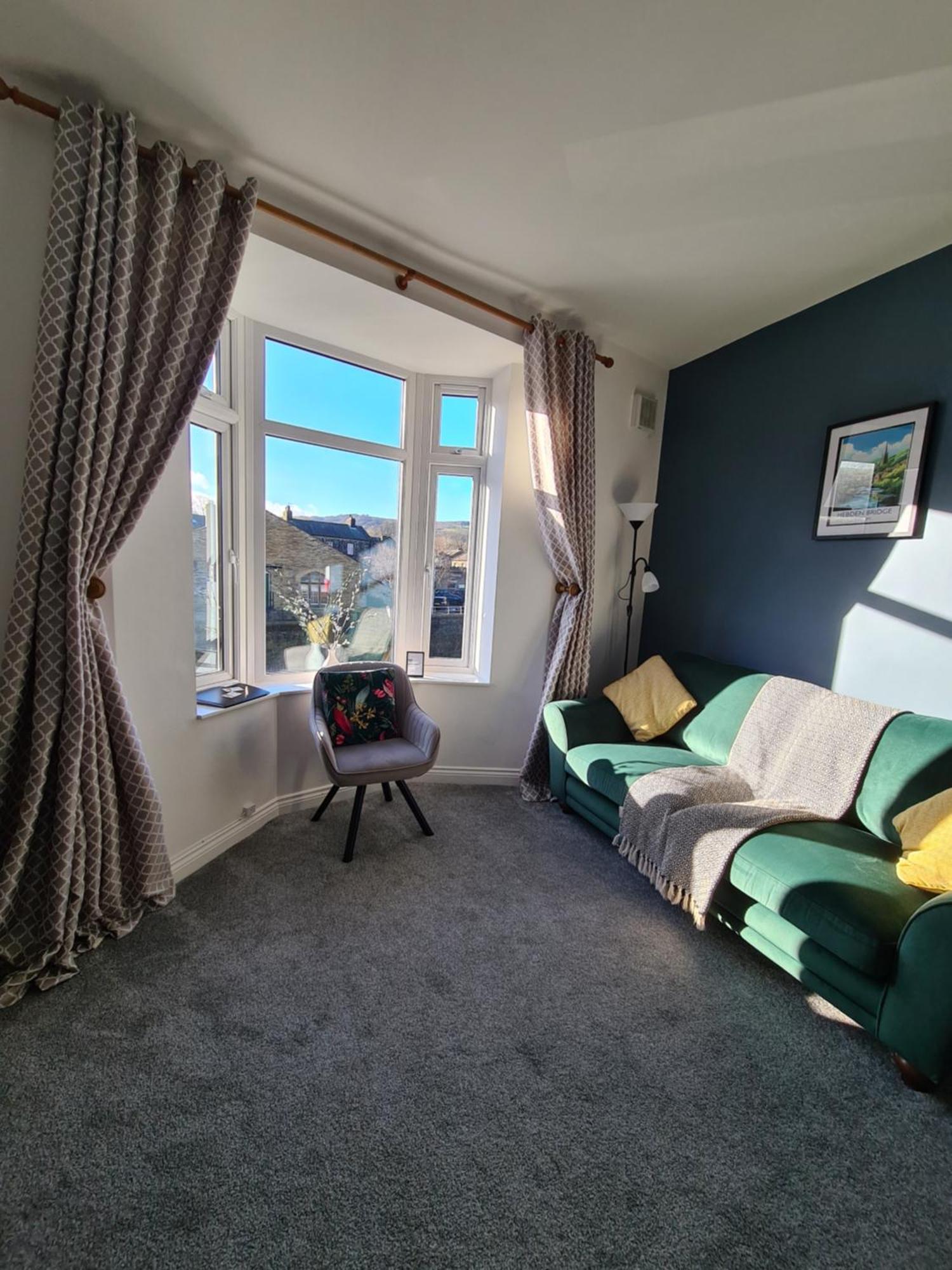 Modern River View Mytholmroyd Apartment Buitenkant foto